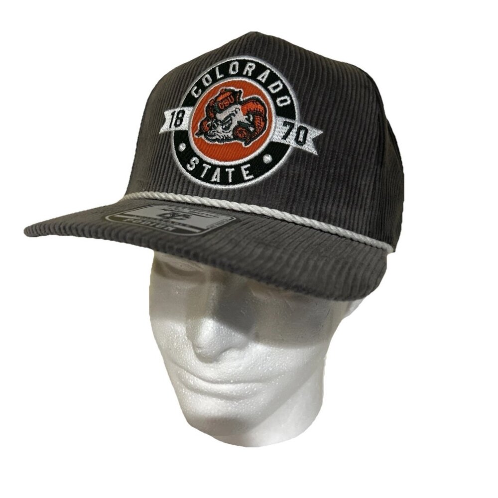 Colosseum CSU Colorado State NCAA Podium Cap Hat Corduroy Rope Front NEW
